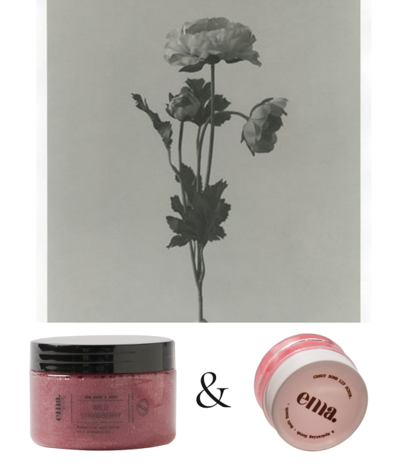 Hand + Body Wild Strawberry Scrub + Candy Bomb Lip Scrub