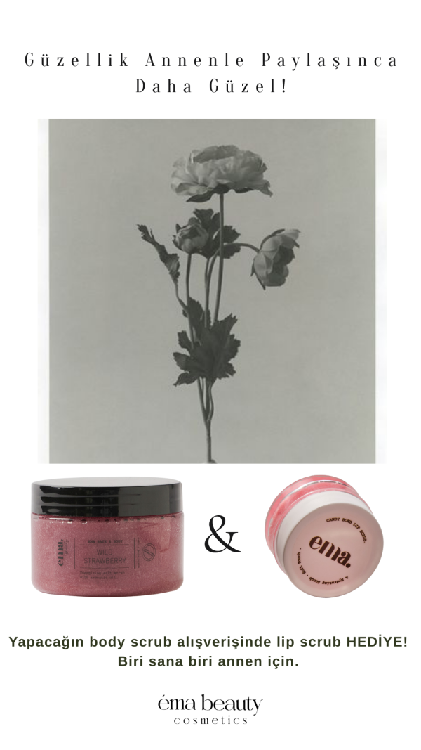 Hand + Body Wild Strawberry Scrub + Candy Bomb Lip Scrub