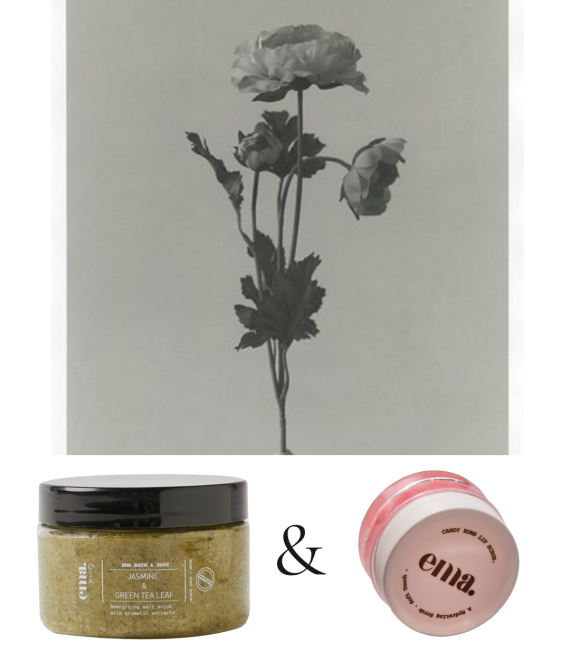 Hand + Body Jasmine & Green Tea Leaf Scrub + Candy Bomb Lip Scrub